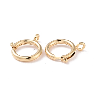 Eco-friendly Brass Spring Ring Clasps KK-D082-01D-G-1