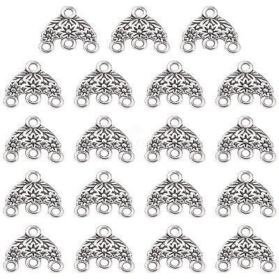 Tibetan Style Alloy Chandelier Component Links FIND-YW0003-90-1