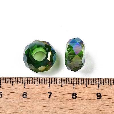 Transparent Glass European Beads GPDL-N005-D14mm-A11-1