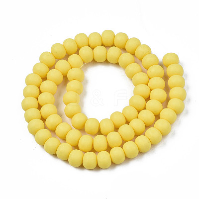 Handmade Polymer Clay Beads Strands X-CLAY-N008-053-01-1
