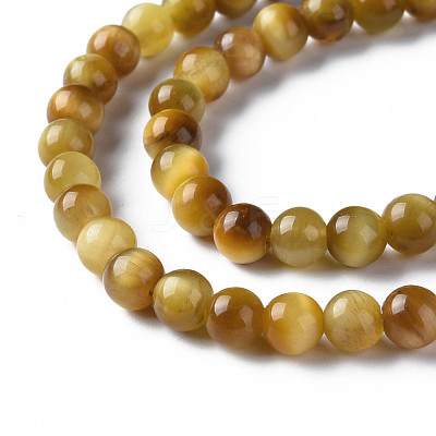 Natural Tiger Eye Beads Strands G-S300-6mm-107H-01-1