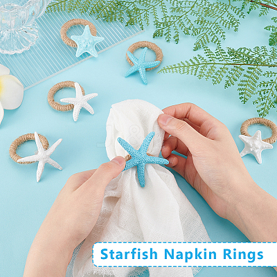 6Pcs 6 Styles Jute Napkin Rings DIY-GA00002-1