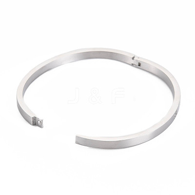 Crystal Rhinestone Square Bangle BJEW-N017-014P-1