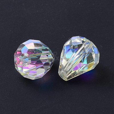 Imitation Austrian Crystal Beads SWAR-F062-10x8mm-32-1