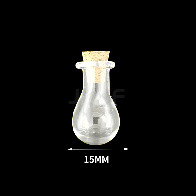 Mini High Borosilicate Glass Bottle Bead Containers BOTT-PW0001-261E-1