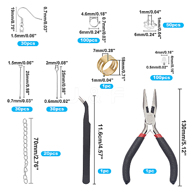 DIY Earring Finding Kits DIY-PH0004-66-1