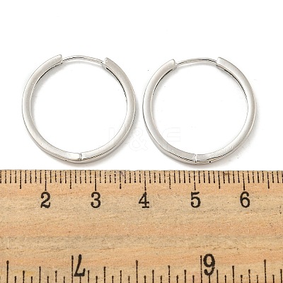 Brass Hoop Earrings EJEW-L211-08D-P-1