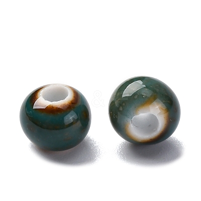Bright Glazed Porcelain Beads PORC-D300-A35-1