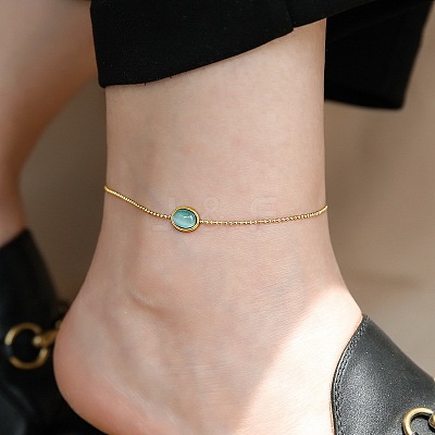 316L Surgical Stainless Steel Charm Anklets for Women FS-WG47470-36-1