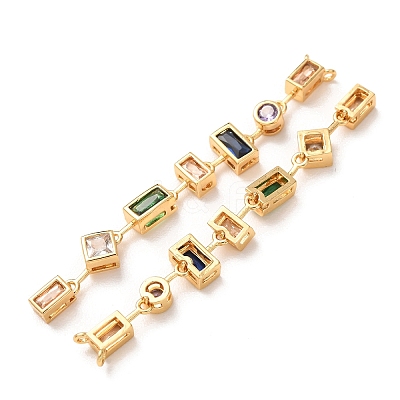 Brass Micro Pave Colorful Cubic Zirconia Big Pendants KK-A304-31A-G-1