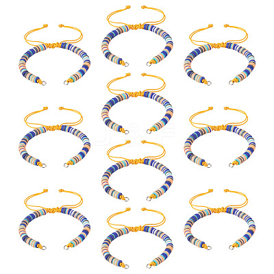 Handmade Polymer Clay Bead Bracelets Making AJEW-TAC00107-1