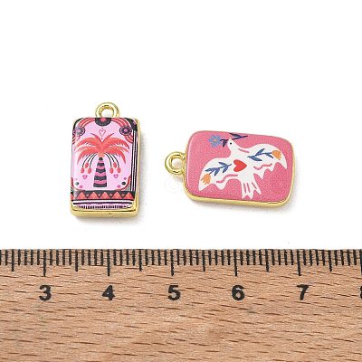 Printed Brass Pendants KK-CBA84C5-17G-1