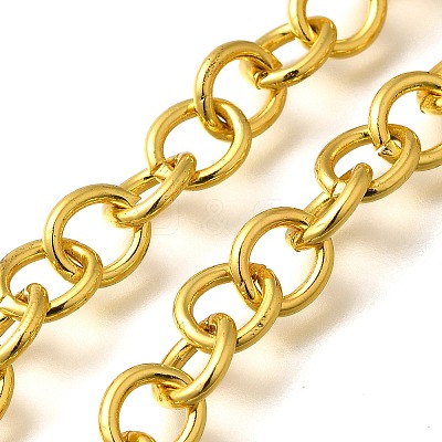 Rack Plating Brass Link Chains CHC-M027-01G-1