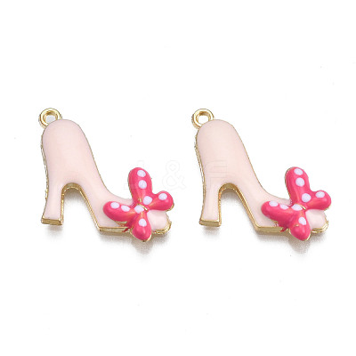 Rack Plating Alloy Enamel Pendants ENAM-T011-131A-1