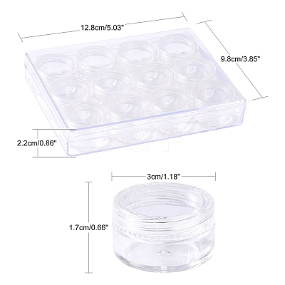 Plastic Bead Storage Containers X-C089Y-1
