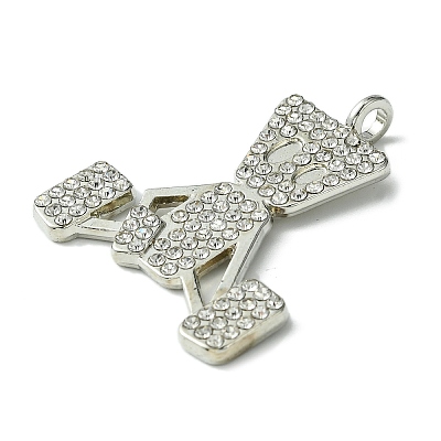 Alloy Rhinestone Pendants FIND-R146-03-1