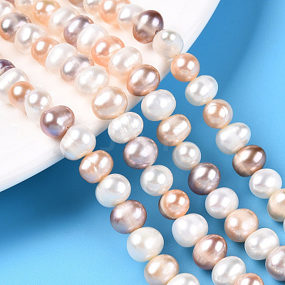 Natural Cultured Freshwater Pearl Beads Strands PEAR-N013-07F-01-1