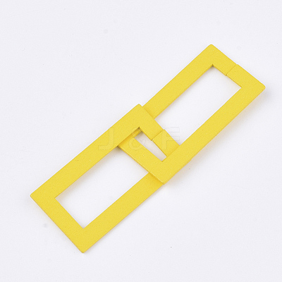 Spray Painted Wood Linking Rings WOOD-T010-15D-1