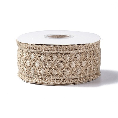 10 Yards Polyester Lace Trim Ribbon OCOR-C004-06I-1