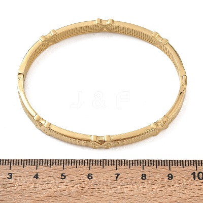 304 Stainless Steel Hinged Cuff Bangles SA-CBAB92B-19G-1
