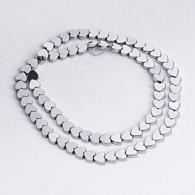 Non-magnetic Synthetic Hematite Beads Strands X-G-Q883-6x6mm-6-1