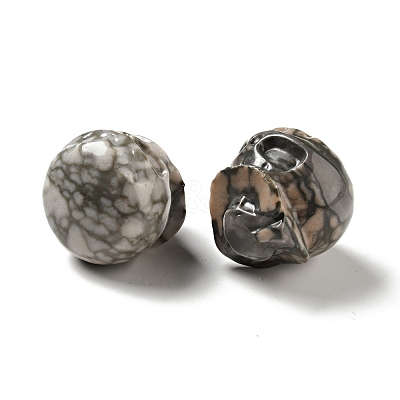 Natural Plum Blossom Jasper Figurines G-C245-06B-1