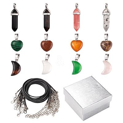 DIY Gemstone Necklace Making Kit DIY-FS0003-59-1