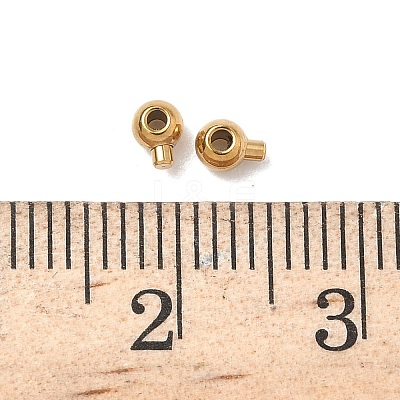 304 Stainless Steel Crimp Beads X-STAS-G361-02G-1