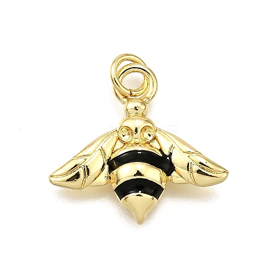 Brass Enamel Pendants KK-D343-06G-1