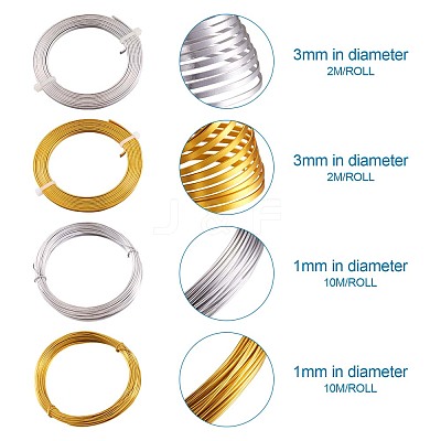 Flat & Round Aluminum Craft Wire AW-TA0001-02-1