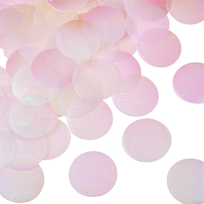 150Pcs Rainbow Iridescent PVC Paillette/Sequin Links FIND-TA0008-10F-1