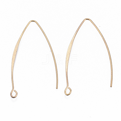 Brass Earring Hooks KK-N231-07-NF-1