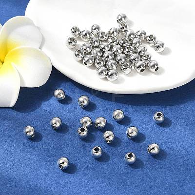 SHEGRACE Brass Textured Round Beads XGRPCU672-298P-1