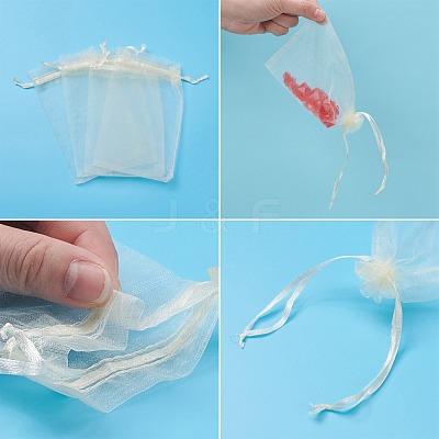 Organza Gift Bags with Drawstring OP-R016-10x15cm-19-1
