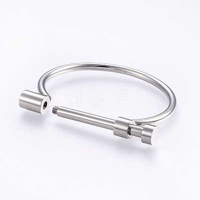 Tarnish Resistant 304 Stainless Steel Bangles BJEW-P222-14P-1