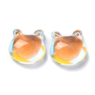 Electroplate Glass Cabochons EGLA-D007-03-1