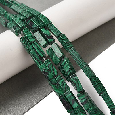 Synthetic Malachite Beads Strands G-E612-C06-1