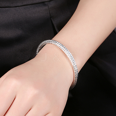 Trendy Brass Cuff Bangles BJEW-BB31070-1