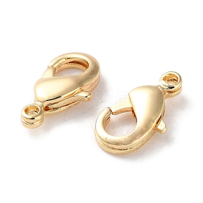 Rack Plating Brass Lobster Claw Clasps KK-F090-27LG-01-1