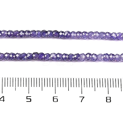 Transparent Gradient Color Cubic Zirconia Strand ZIRC-NH0002-01B-1