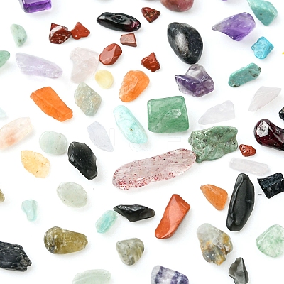 305G 15 Styles Natural Mixed Gemstone Chip Beads G-FS0005-63-1