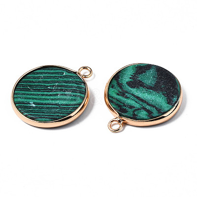 Synthetic Malachite Pendants X-G-Q998-010E-1-1