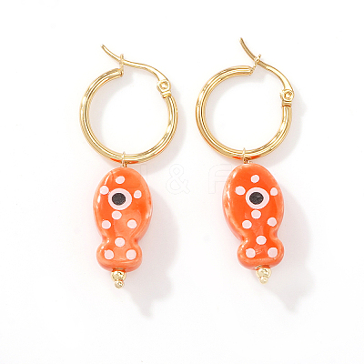 304 Stainless Steel Hoop Earrings for Women AM9100-9-1