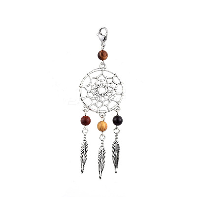 Tibetan Style Alloy Pendants X-HJEW-JM00392-1