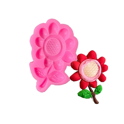 Sunflower Food Grade Silicone Molds DIY-I078-12-1