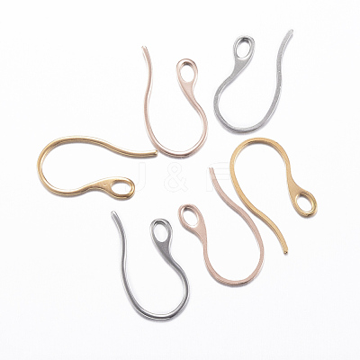 Ion Plating(IP) 304 Stainless Steel Earring Hooks X-STAS-H383-28-1