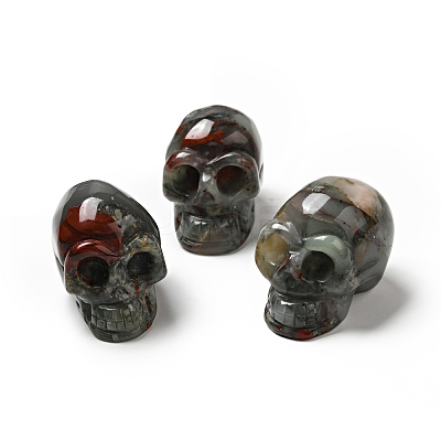 Halloween Natural African Bloodstone Display Decorations DJEW-K015-30-1