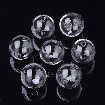 Handmade Blown Glass Globe Beads DH017J-1-22mm-1