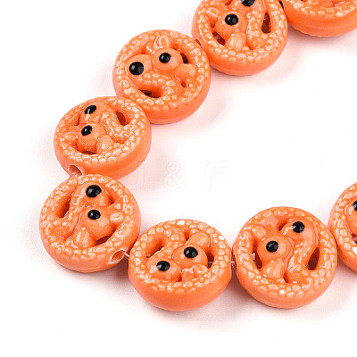 Handmade Porcelain Bead Strands PORC-N011-01D-1