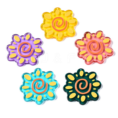 Translucent Acrylic Pendants TACR-T021-45-1
